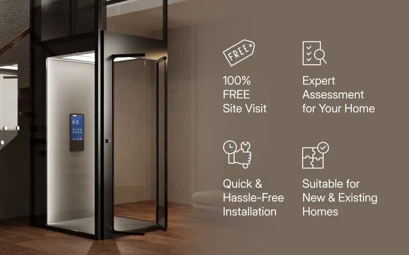 Home lift installation