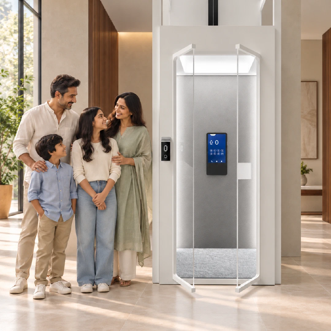 <span class="font-medium">4 Person Home Lift</span><br/>in Kolkata Hero Image