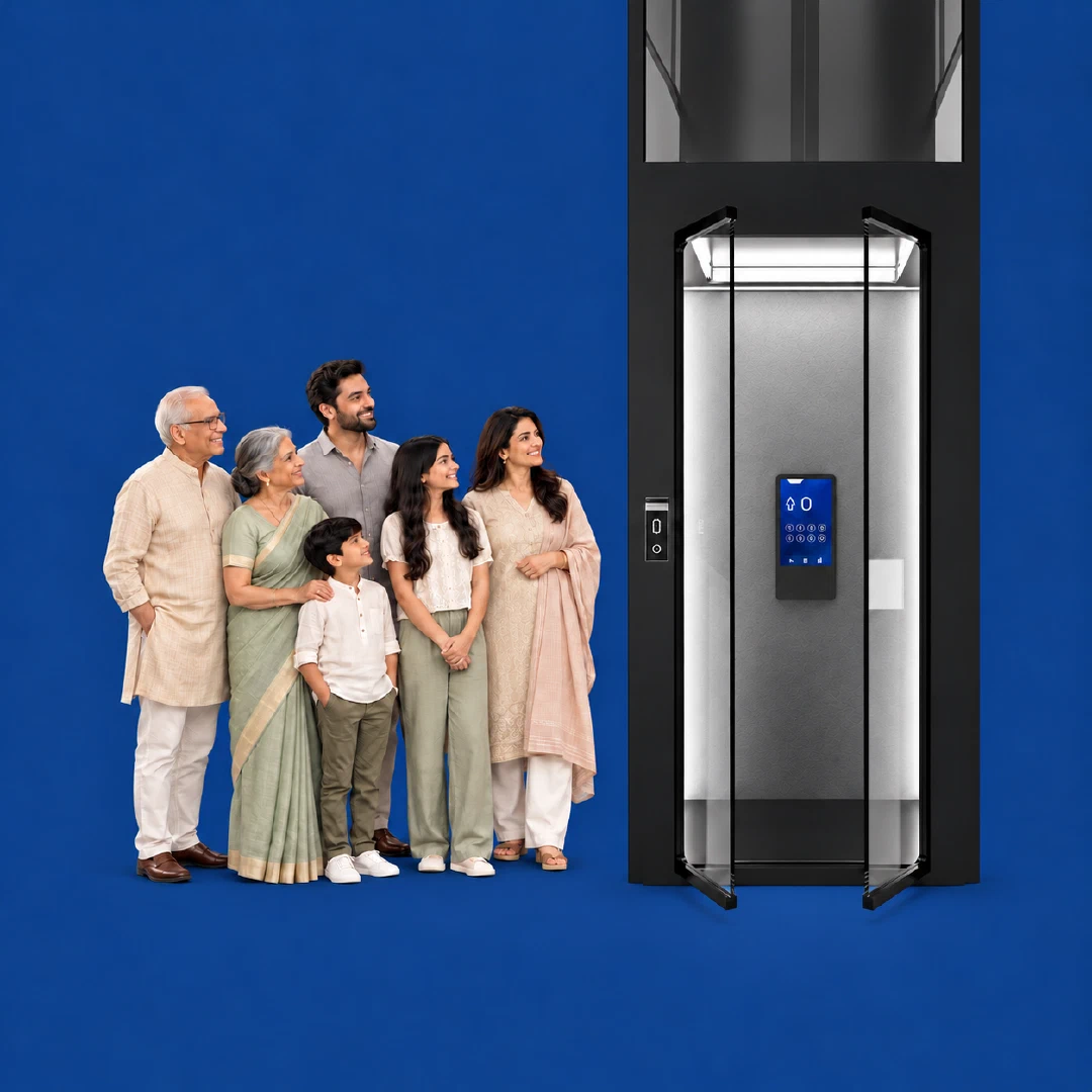 <span class="font-medium">6 Person Home Lift</span><br/>in Kolkata Hero Image